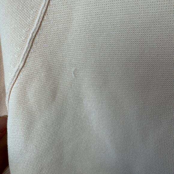 COS KNITTED POLO NECK JUMPER ORGANIC COTTON LIGHT PINK - Picture 6 of 13